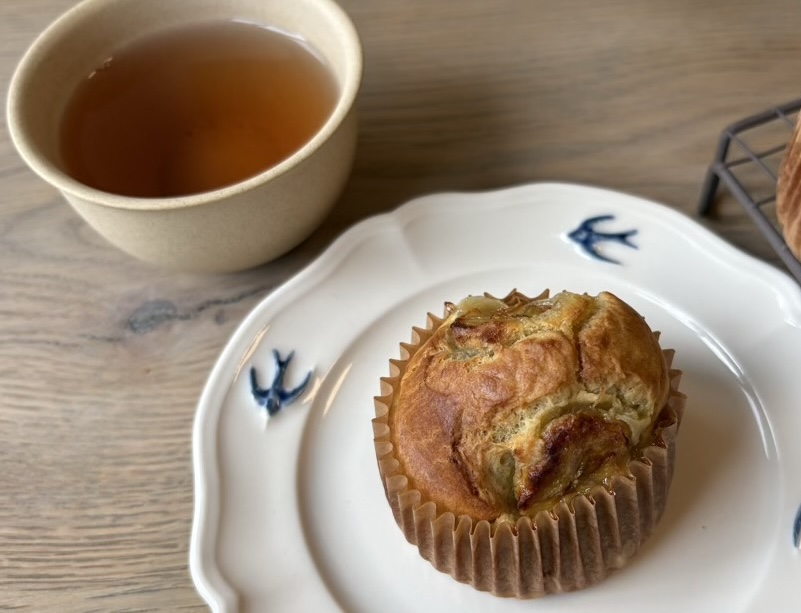 米粉 バナナマフィン 砂糖不使用 ほうじ茶